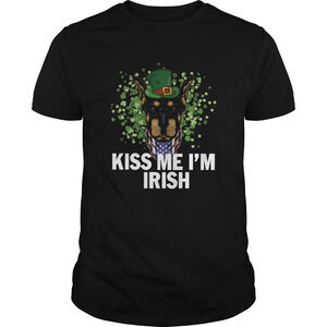 Kiss Me Im Irish Dobermann Lover St Patricks Day Shirt